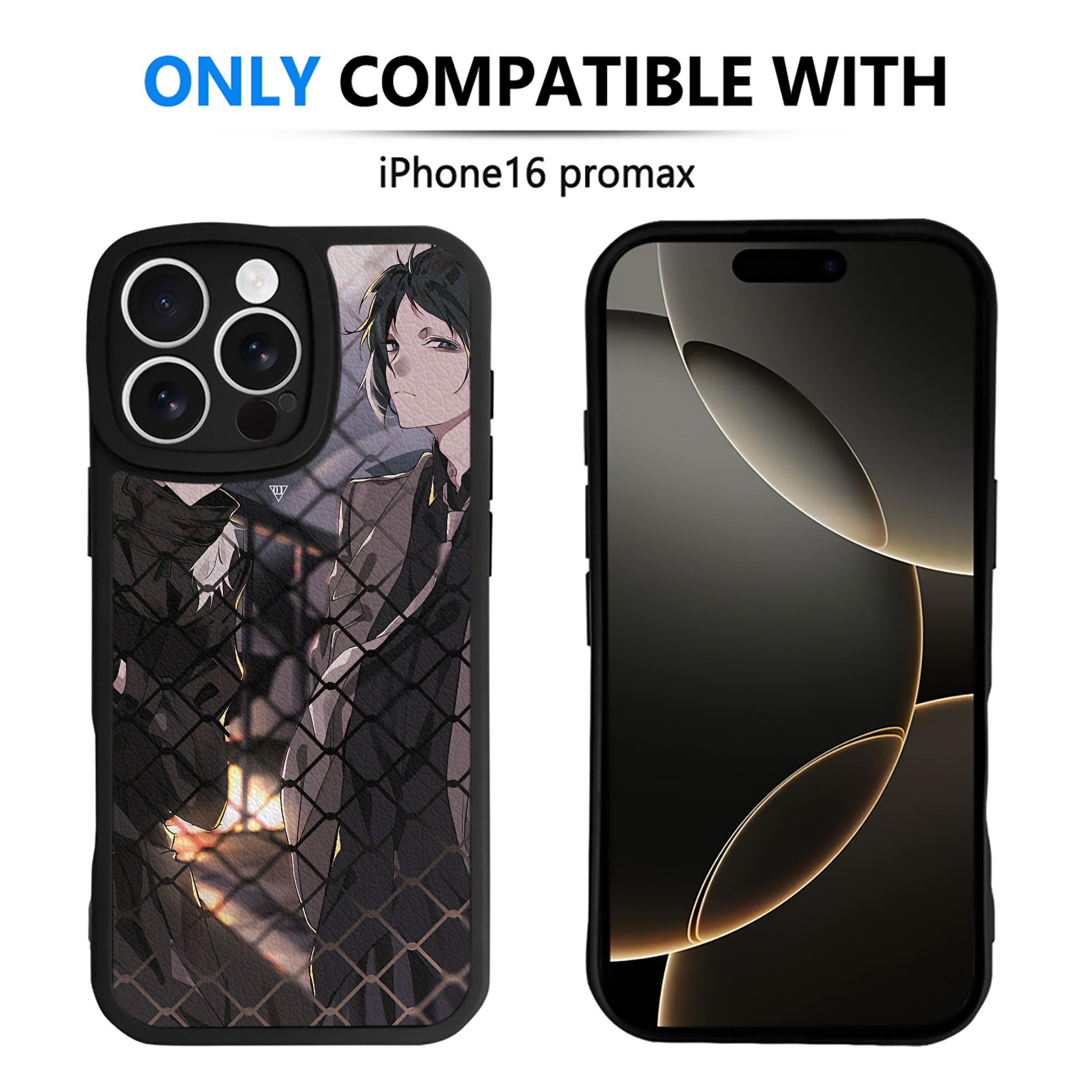 （画像用） 文豪ストレイドッグス Bungo Stray Dogs 【iPhone 16シリーズ対応】シリコンスマホケース（レザー調） 材質：シリコン